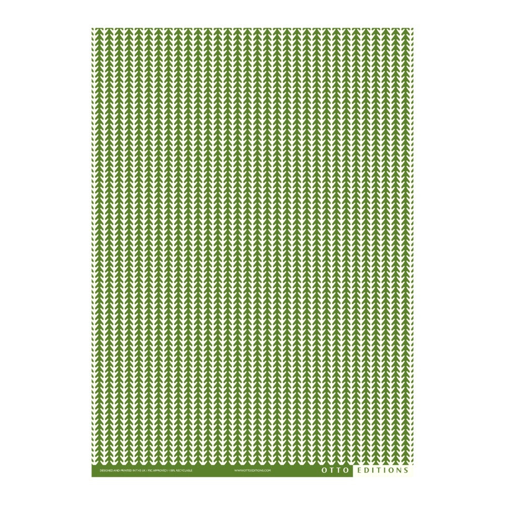 Palm Stripes Palm Green Wrapping Paper