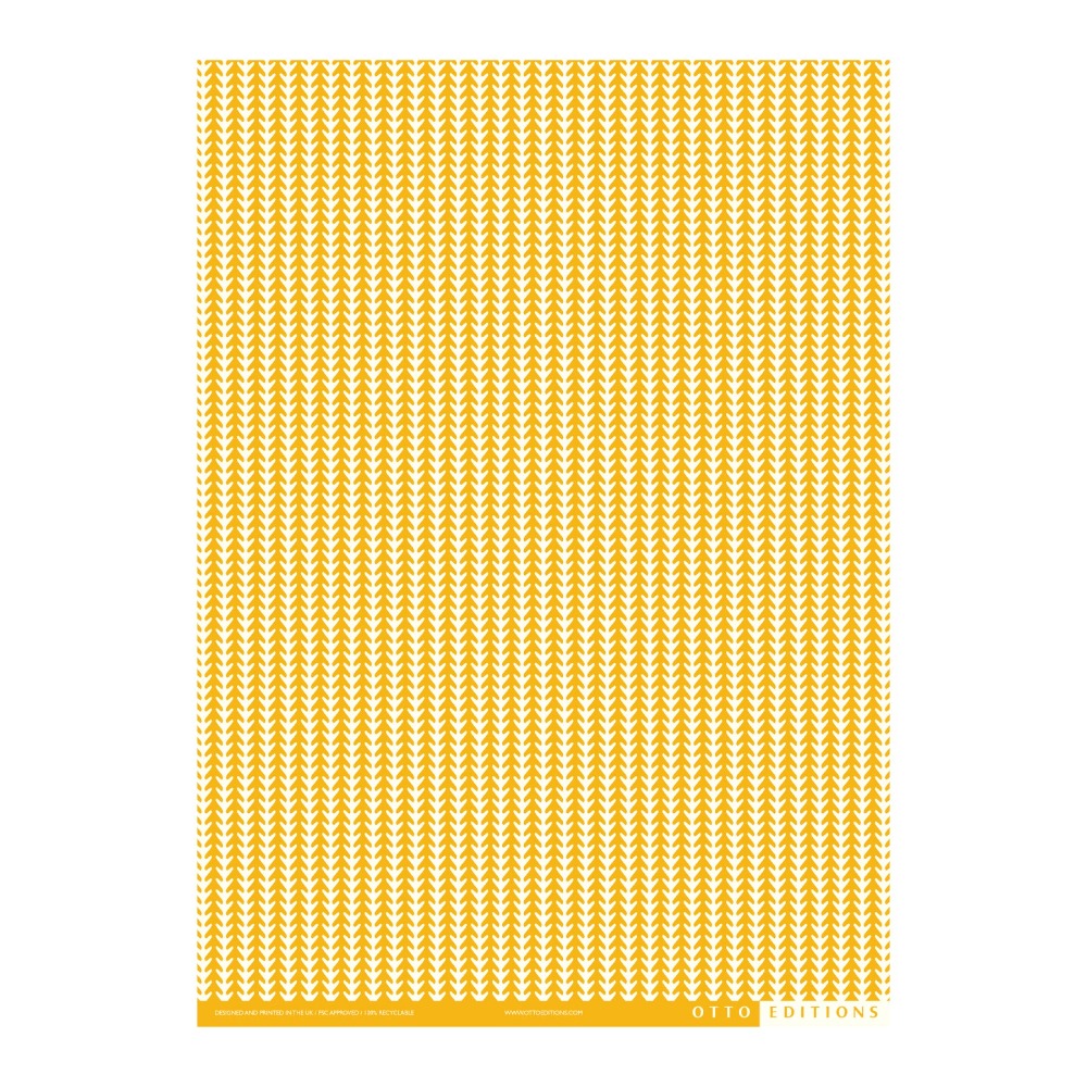 Palm Stripes Saffron Wrapping Paper