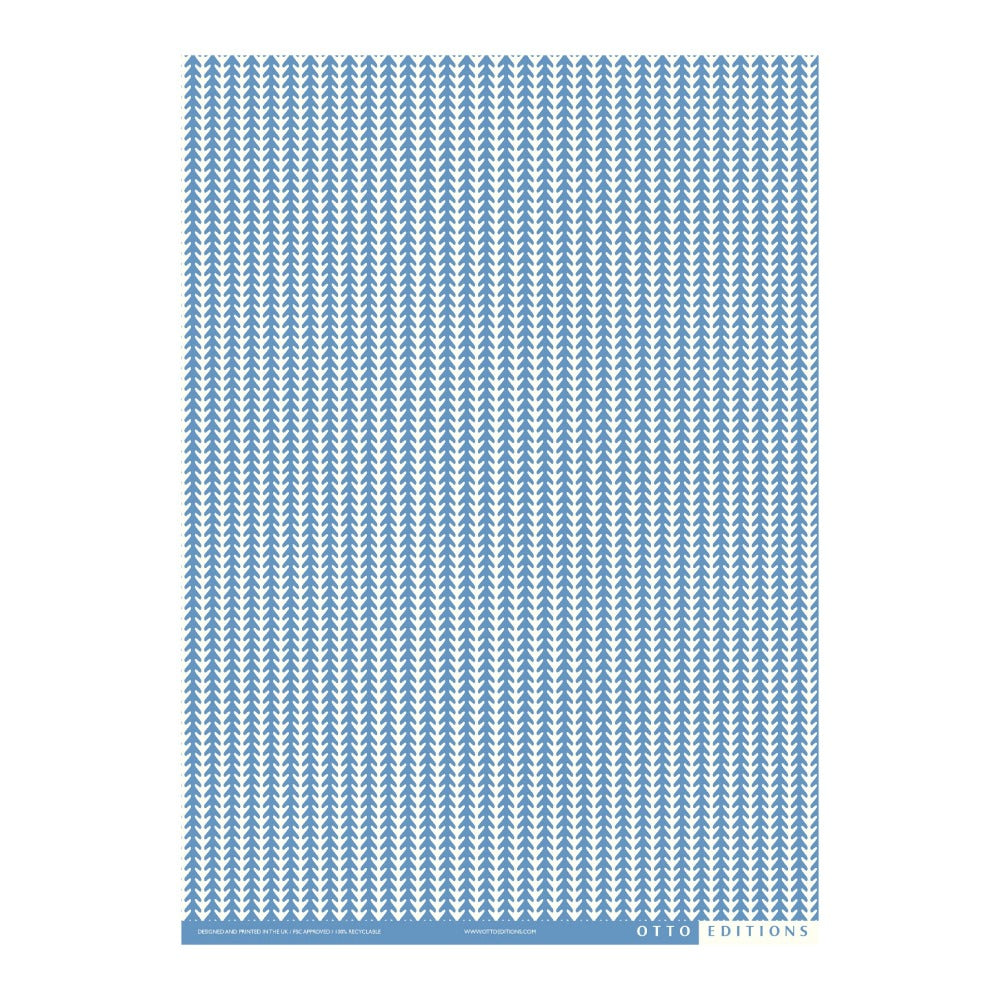 Palm Stripes Sky Blue Wrapping Paper