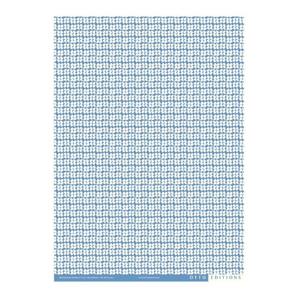 Ripple Sky Blue Wrapping Paper