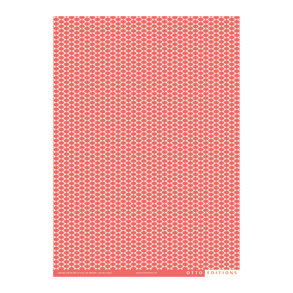 Shallows Two Tone Coral Wrapping Paper