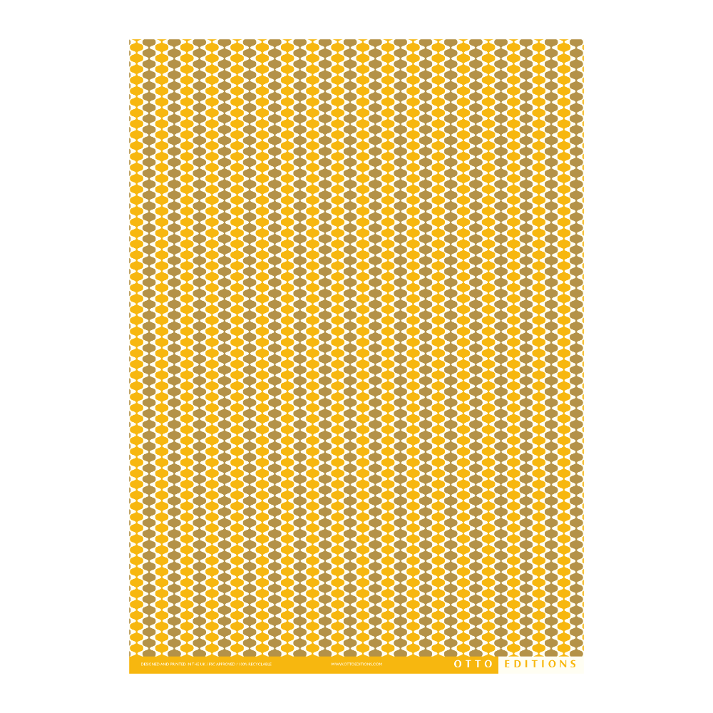 Shallows Saffron/Old Gold Wrapping Paper