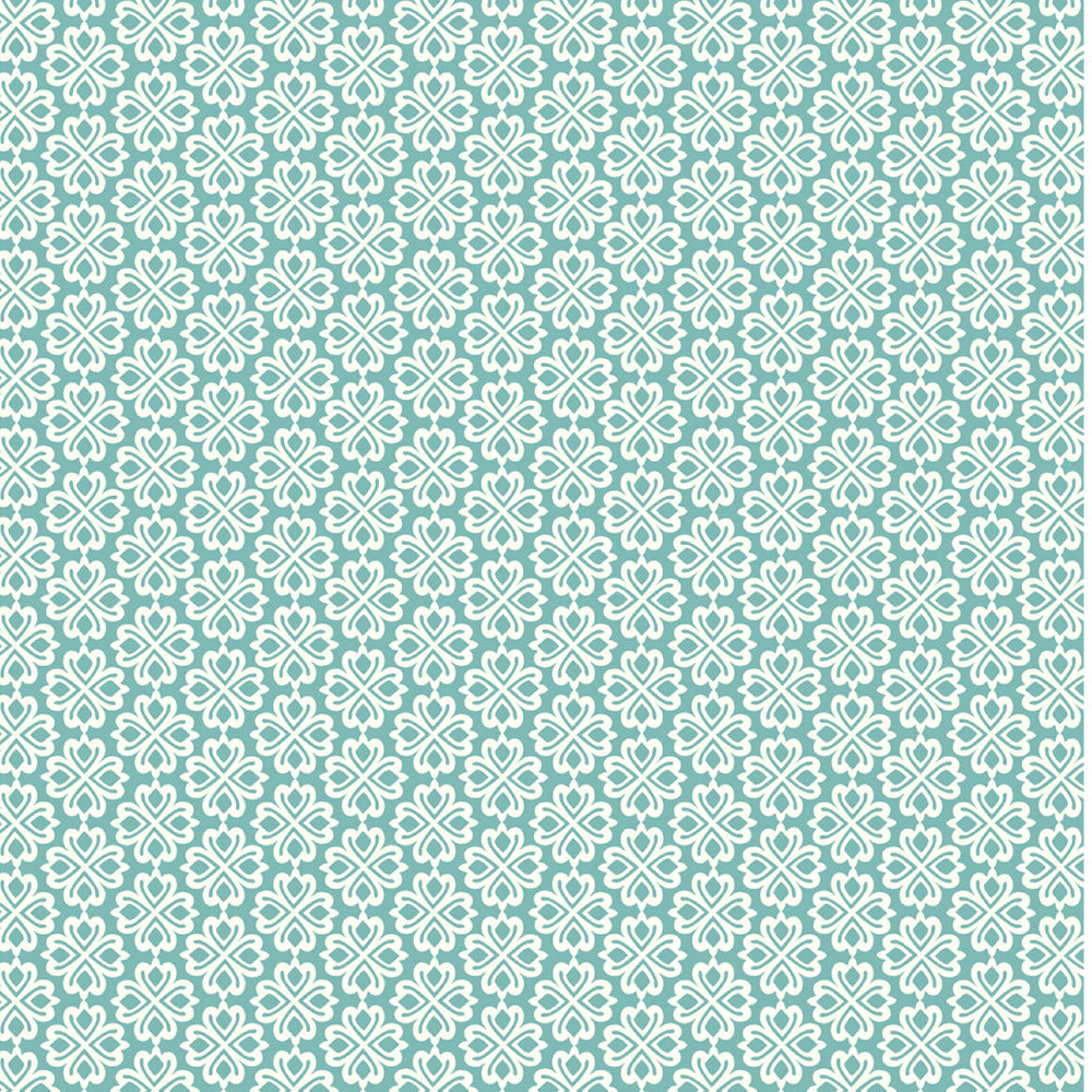 Carved Motif Sea Green