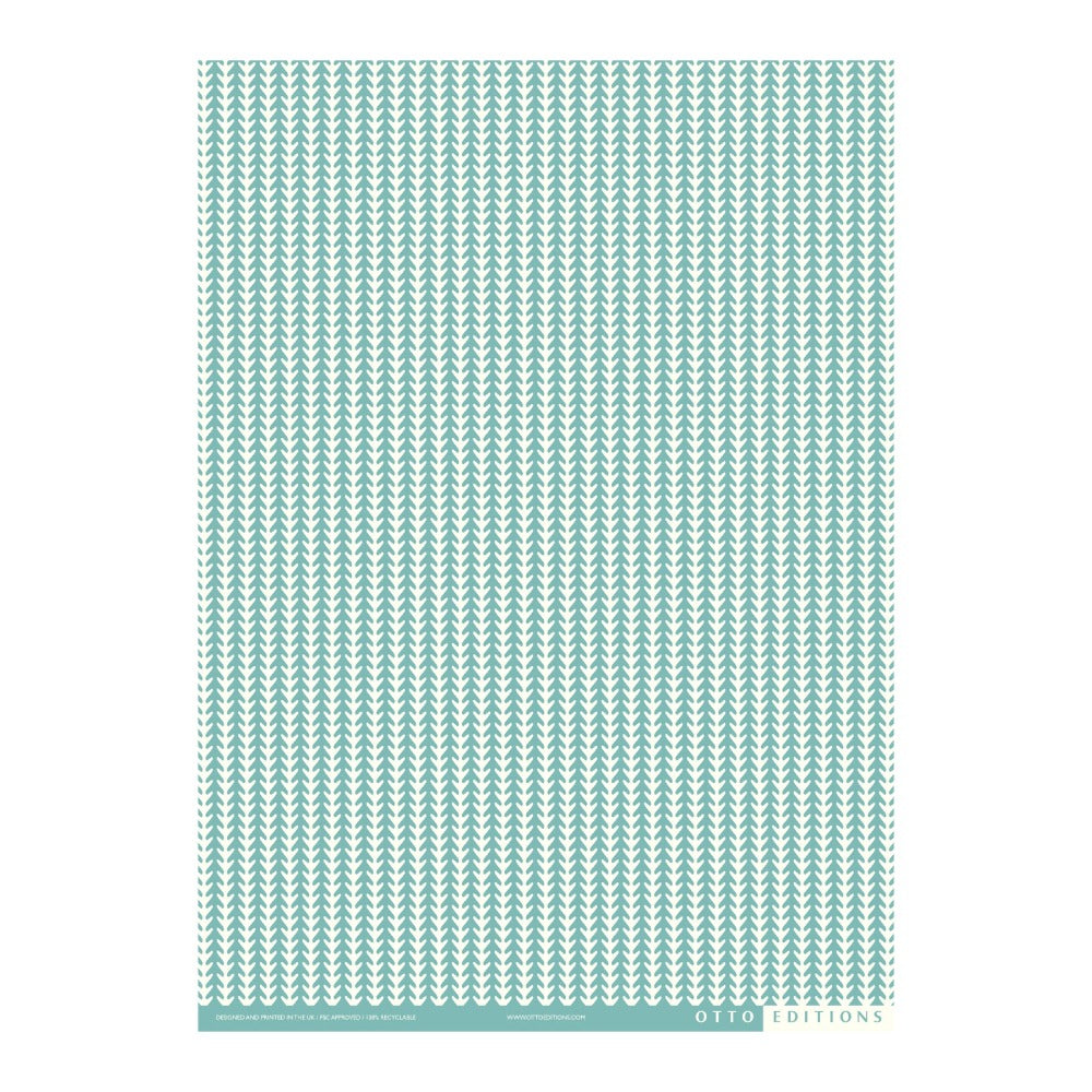 Palm Stripes Sea Green Wrapping Paper