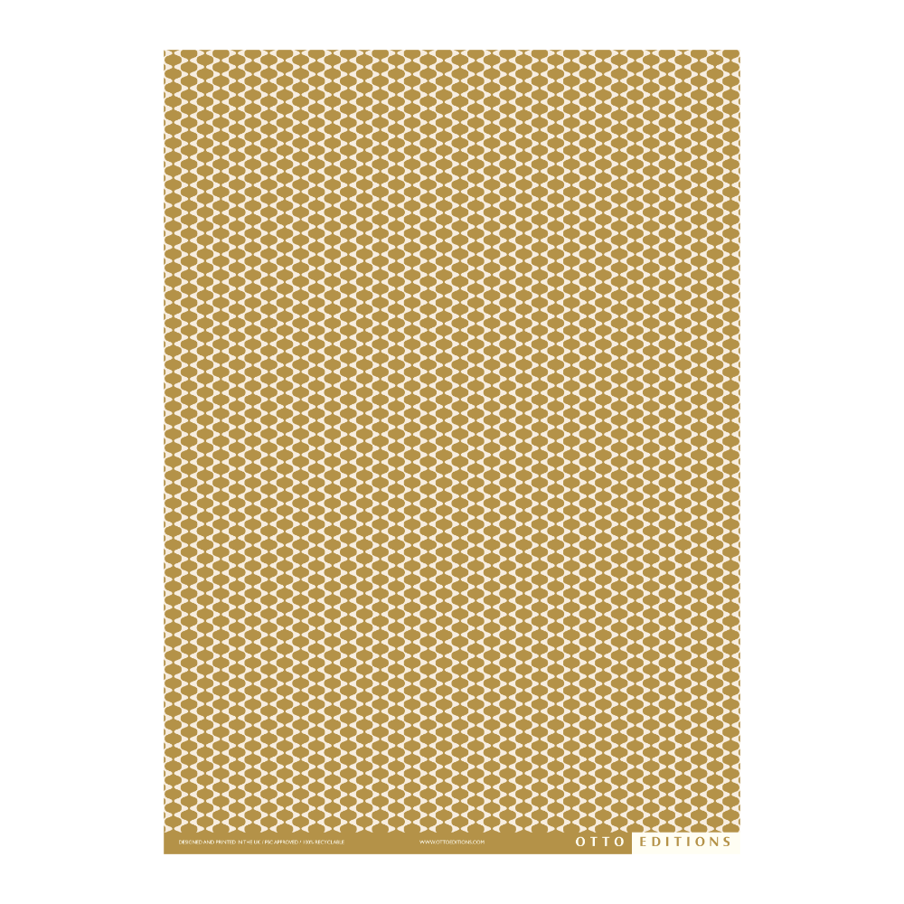 Shallows Old Gold Wrapping Paper
